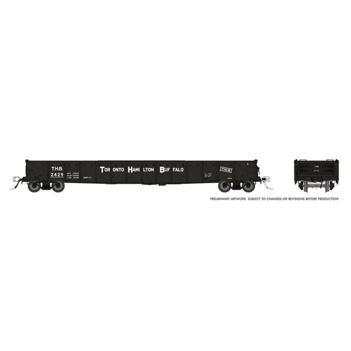 Rapido Trains 050056A HO Toronto Hamilton & Buffalo 52'6" Gondola
