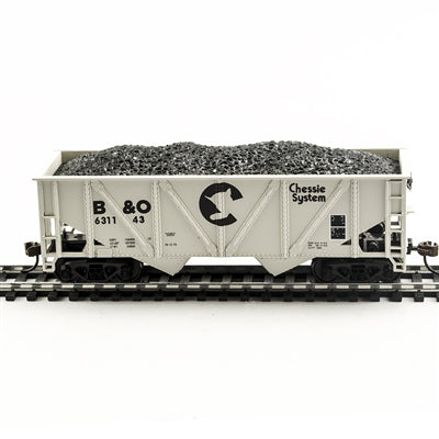 Mantua 729623 HO Baltimore & Ohio Chessie System 36' Hopper with Coal