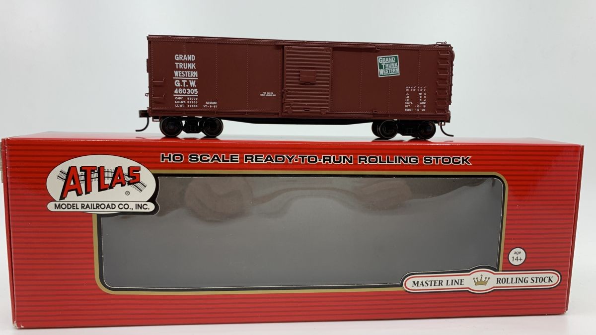 Atlas 6421-2 Atlas 6421-2 HO Grand Trunk Western USRA Steel Rebuilt Box Car