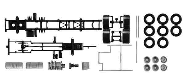 Herpa 084451 Volvo FH 3-Axle Chassis