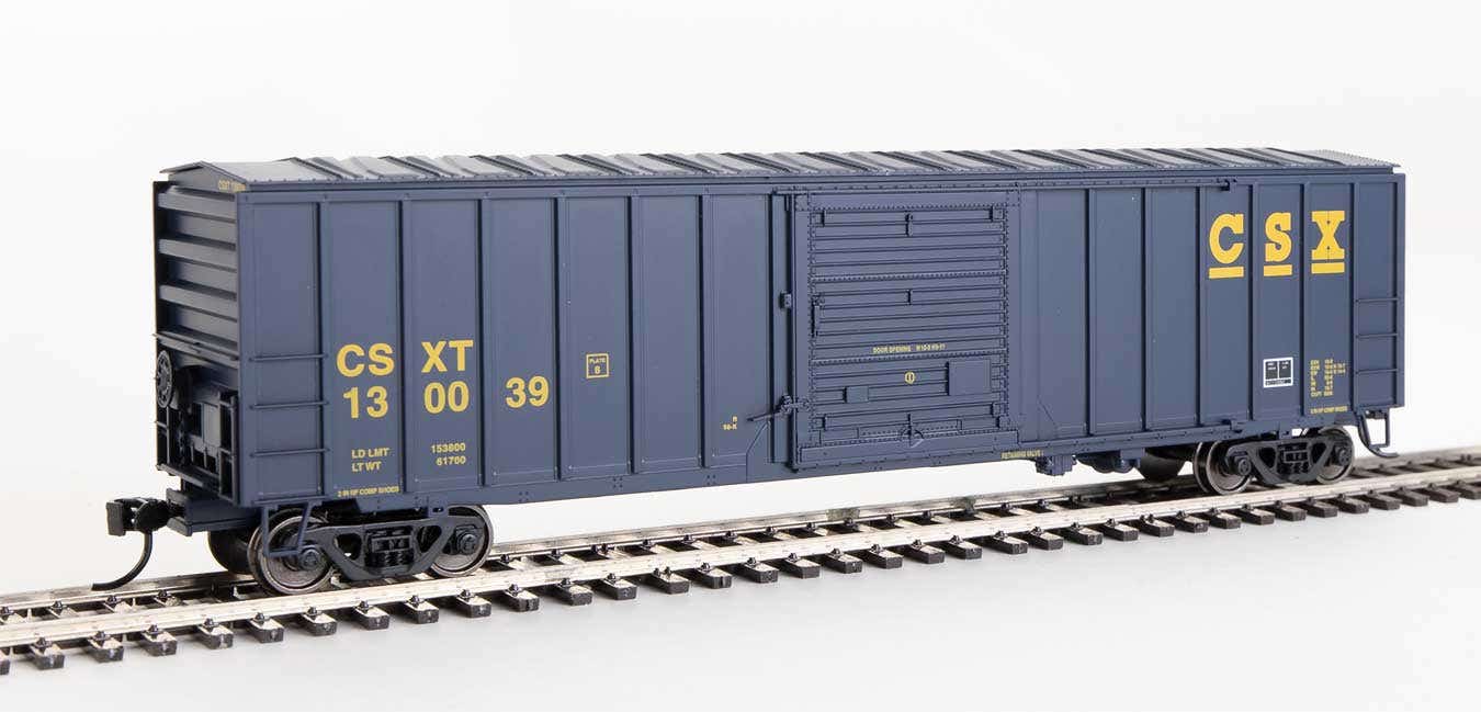 Walthers 910-1859 HO CSX Transportation RTR 50' ACF Exterior-Post Boxcar #130039
