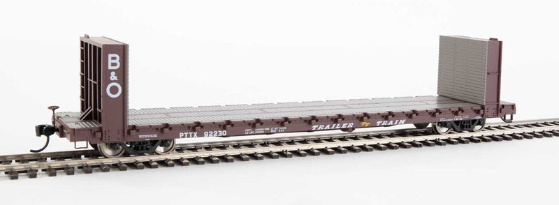 Walthers 910-5814 HO TTX 60' Pullman-Standard Flatcar with B&O Bulkheads #92230