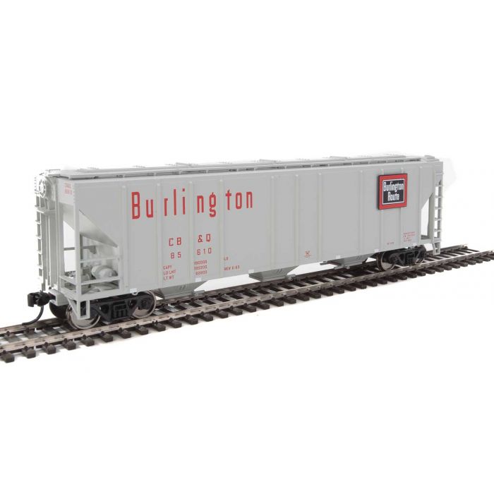 Walthers 910-7464 HO Chicago Burlington & Quincy 54'P-S4427CD 3-Bay Hopper#85603