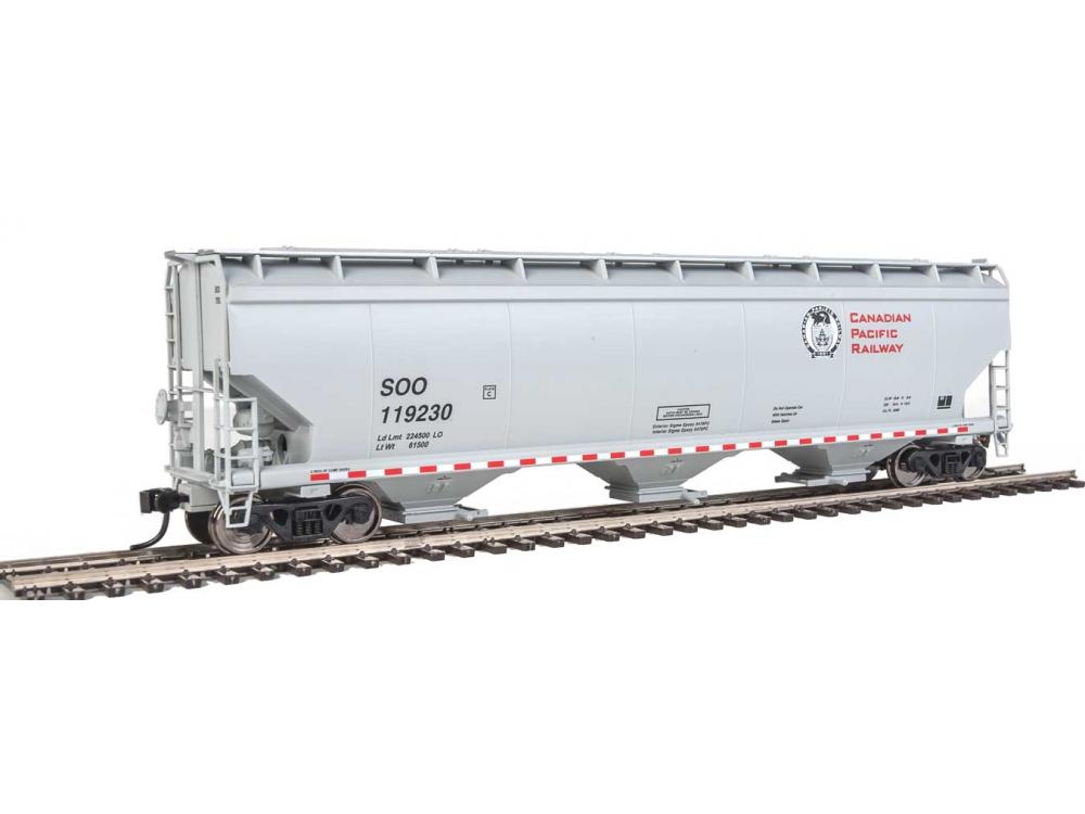 Walthers 910-7666 HO Canadian Pacific SOO 60' 5150 3-Bay Covered Hopper #119230