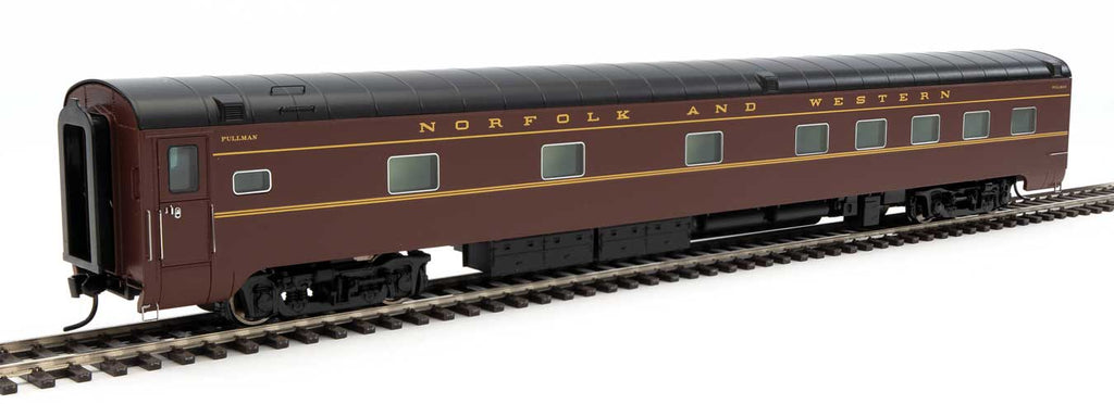 Walthers 920-16302 HO N&W Plan 4140 Lighted 85' Pullman-Standard 10-6 Sleeper