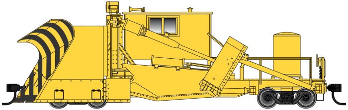 Walthers 920-110126 HO Painted/Unlettered Yellow Jordan Spreader - Ready to Run