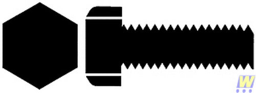 Walthers 947-1122 00-90 3/16" Brass Hex Head Machine Screws (Pack of 12)