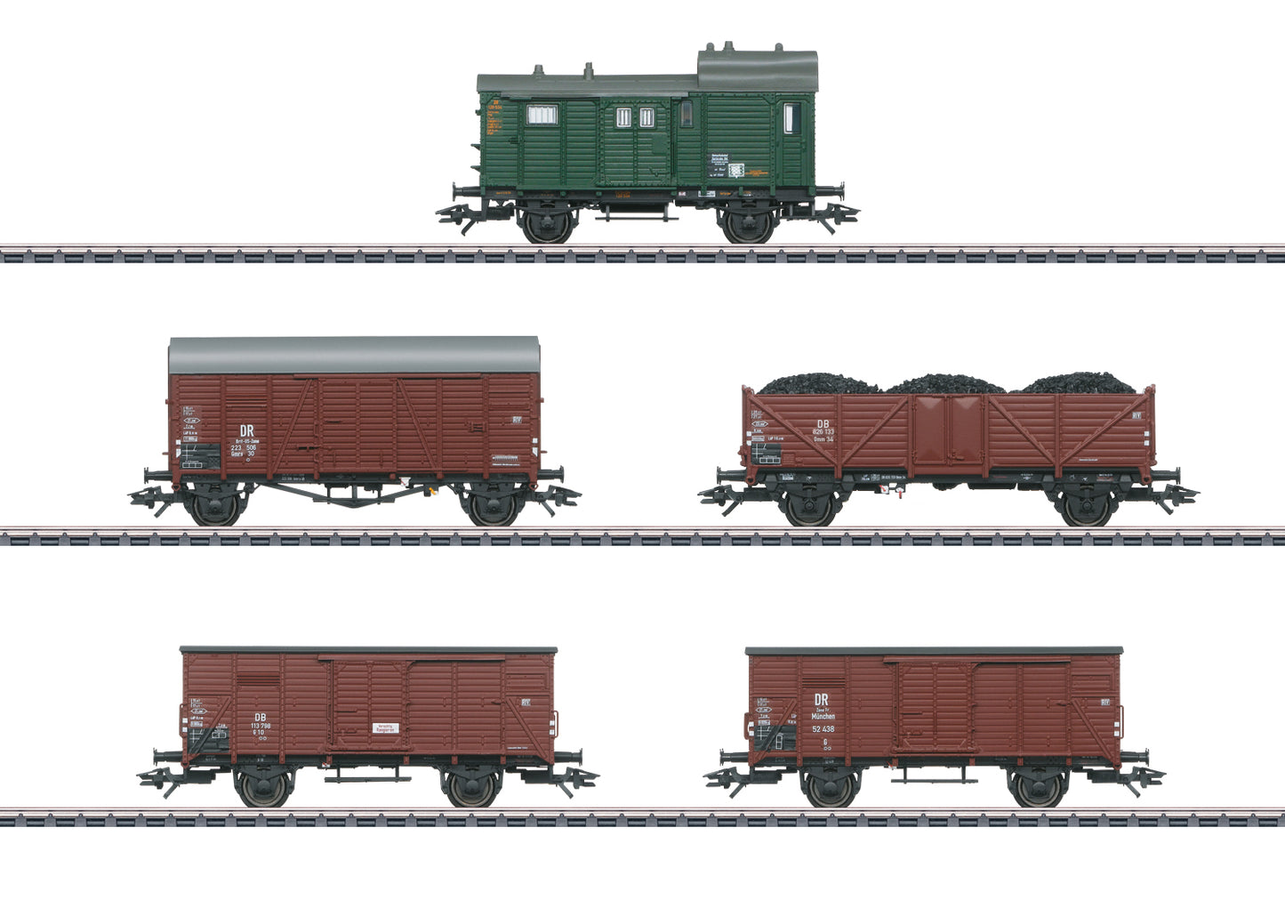 Marklin 48825 HO German Federal Railroad Class E 71.1 Freight Car (Set of 5)