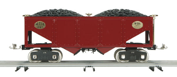 MTH 10-2139 500 Series Std. Gauge Hopper Car (Red w/Nickel Trim)