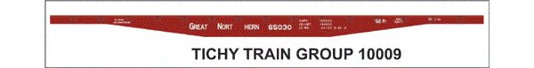 Tichy 100096 HO Great Northern 53'' 69500 Series Flat Car Decal Sheet (Set of 6)