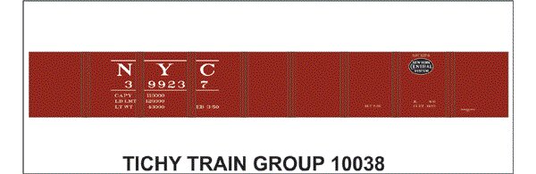 Tichy 10038O O New York Central 42'' DB Gondola Decal Sheet