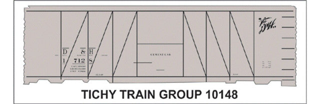 Tichy 10148 HO Delaware & Hudson USRA SS Cement Boxcar Decal Sheet