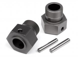 HPI Racing 102157 Wheel Hex Hub 24x27mm Gunmetal Baja 5b 2.0 (Pack of 2)