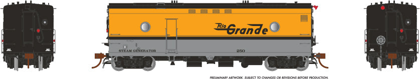 Rapido Trains 107324 HO D&RGW Oh So Noisy Steam Heater Car #251
