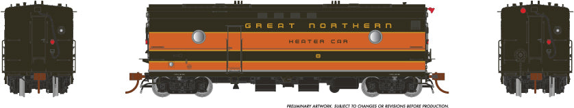 Rapido Trains 107328 HO Great Northern Steam Heater Car #9