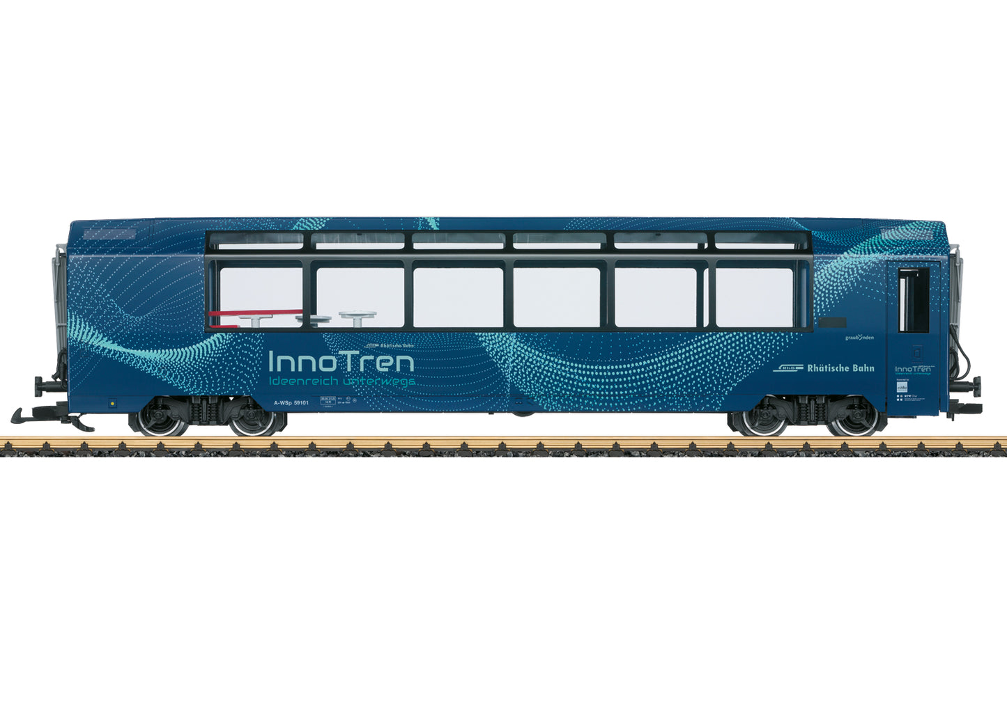 LGB 33672 G Rhaetian Railroad InnoTren Parlor Car