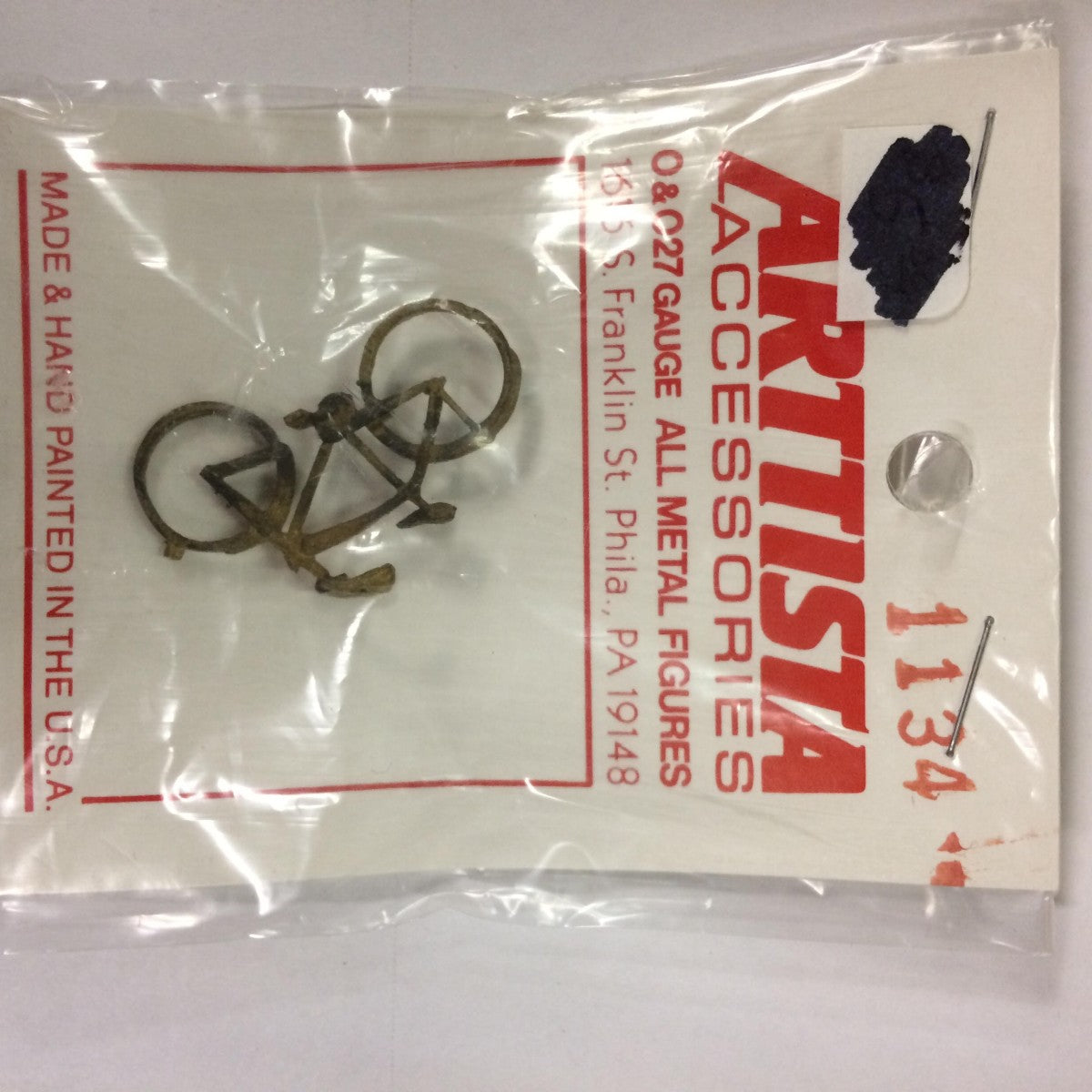 Arttista 1134 Pewter Brass Bicycle Unpainted
