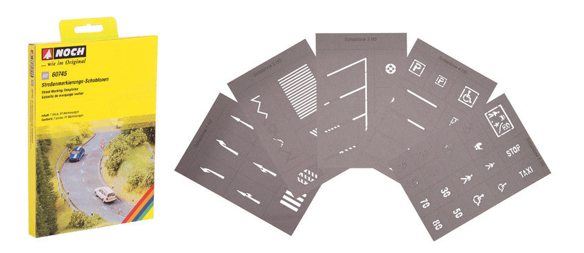 Noch 60745 HO Street Marking Templates