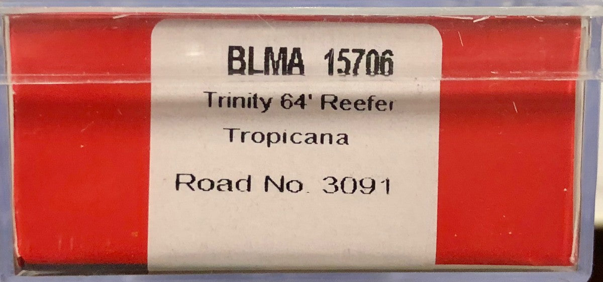 BLMA Models 15706 N TPIX 64' REEFER #3091