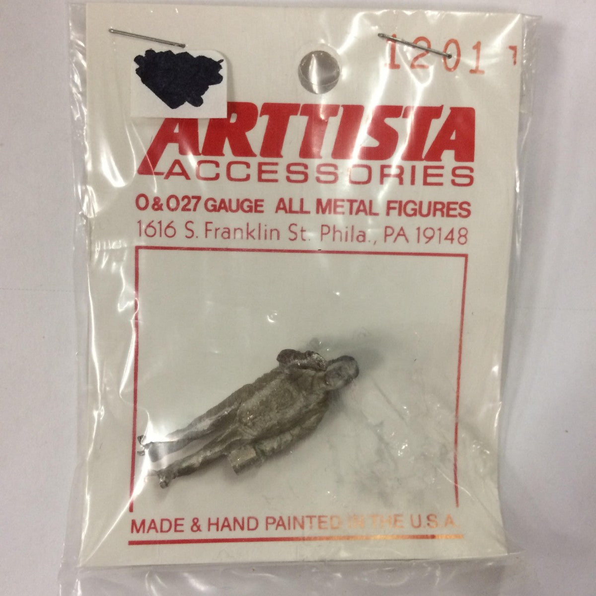 Arttista 1201 Unpainted Man Painting Pewter Figure