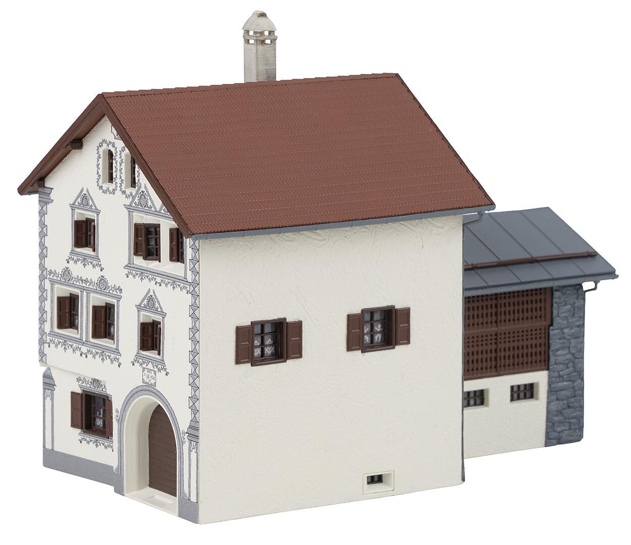 Faller 130632 HO Bergun Bundner House Building Kit – Trainz