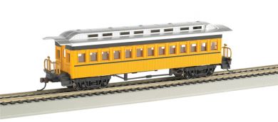 Bachmann 13403 HO Unlettered 1860-80 Era Yellow Coach Car