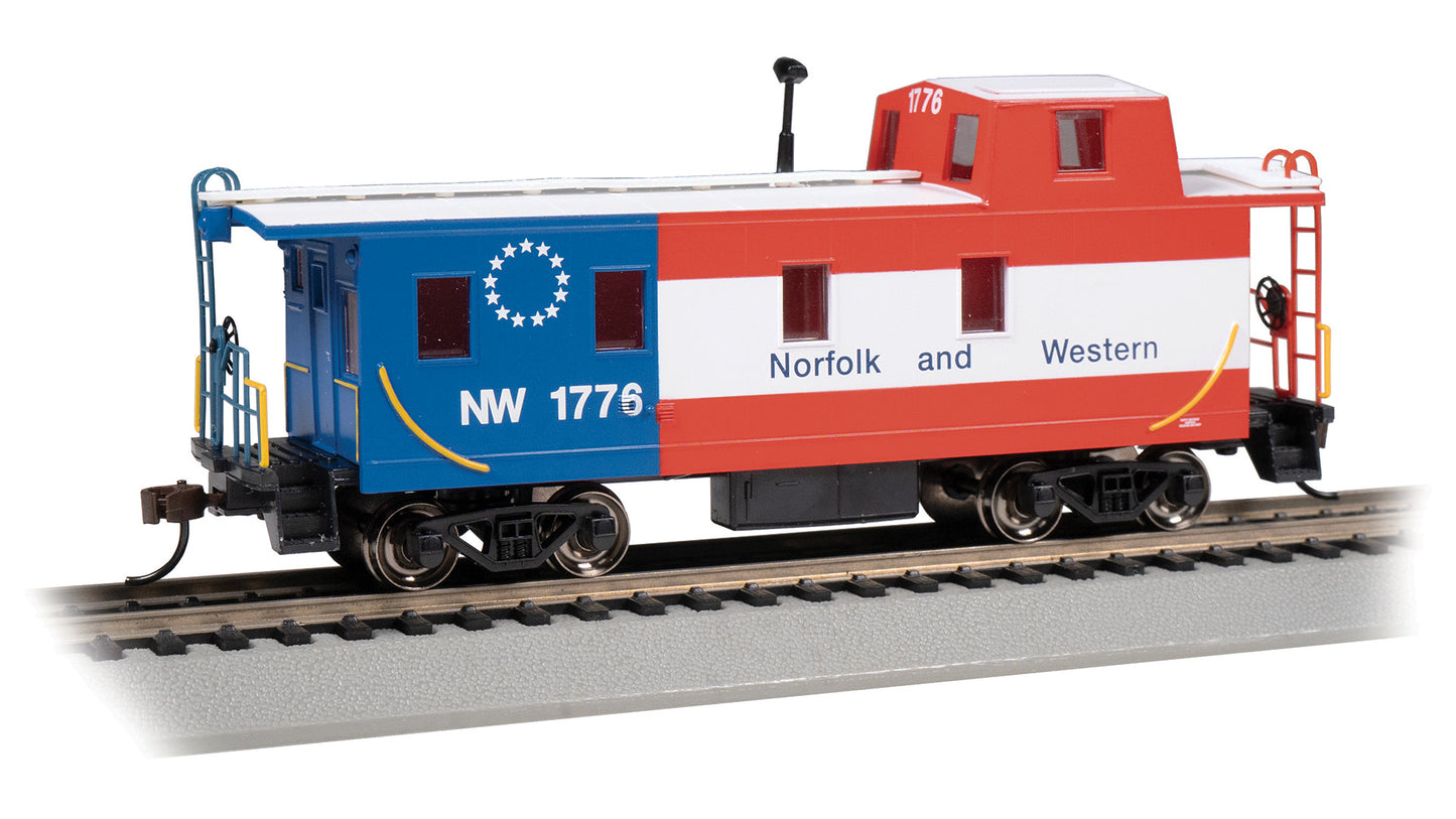 Bachmann 14006 HO NW Bicentennial Streamlined Caboose with Offset Cupola #1776