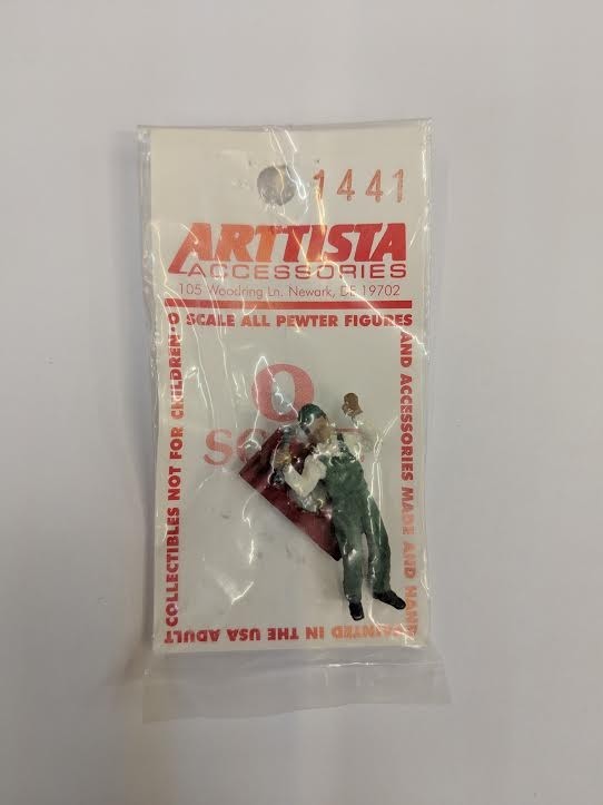 Arttista 1441 O Mechanic on Dolly Pewter Figure