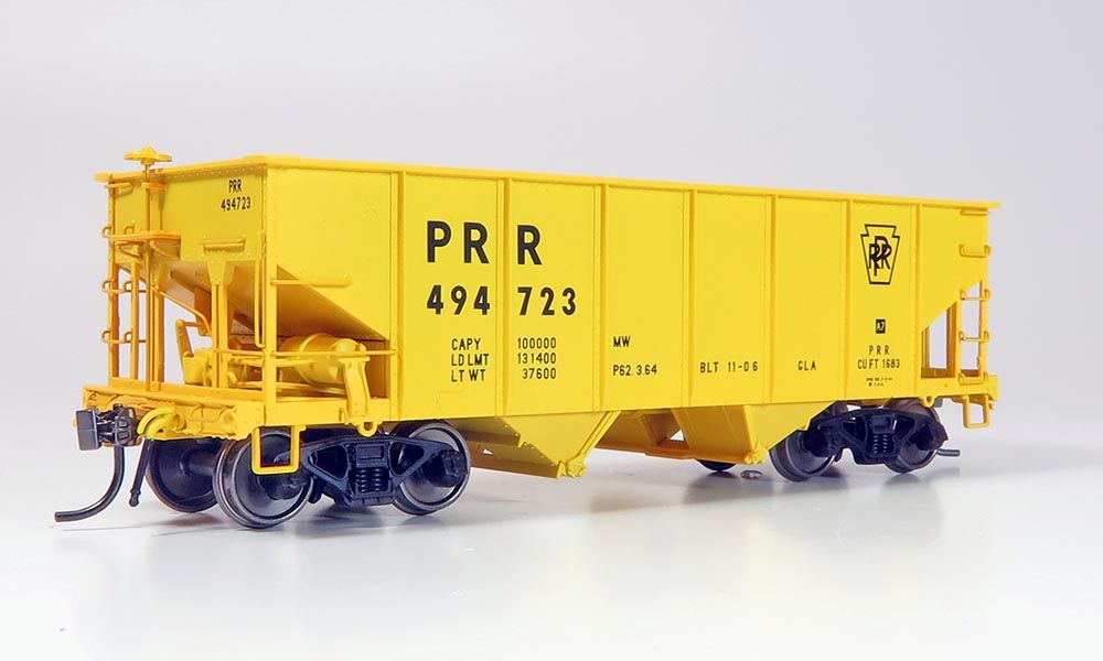 Rapido Trains 148012 HO Pennsylvania MOW Service GLa 2-Bay Hopper (Pack of 3)