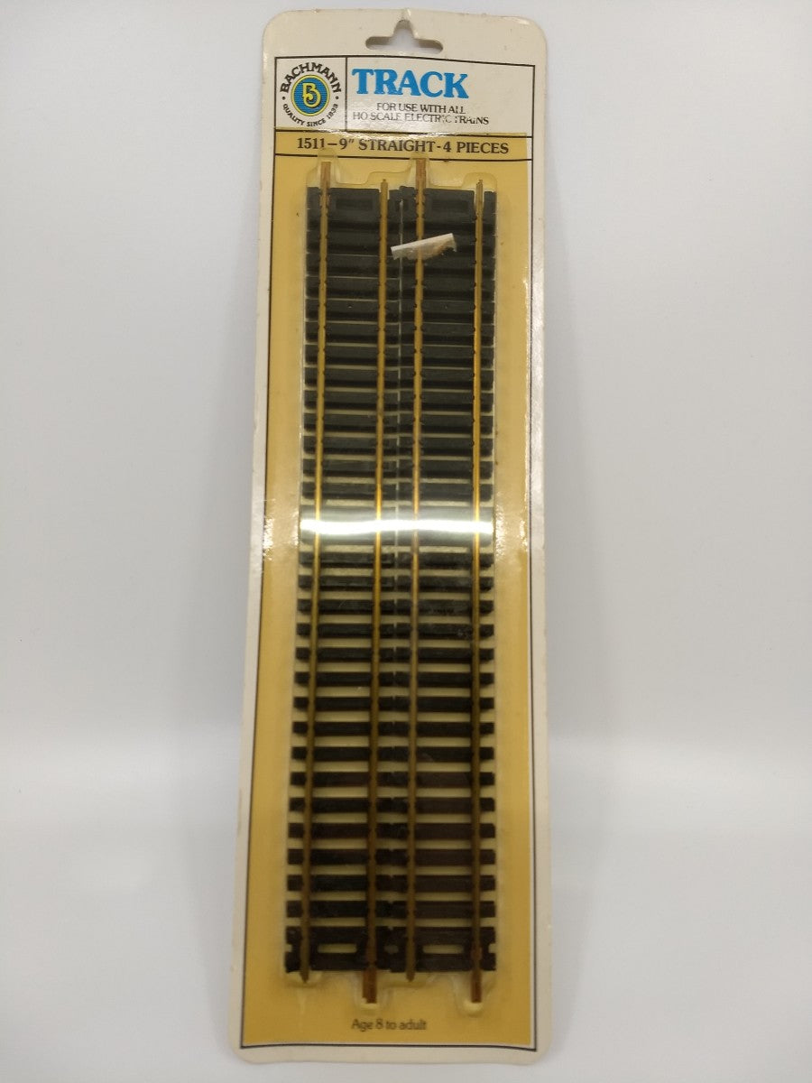 Bachmann 1511 HO 9" Straight Track (Pack of 4)