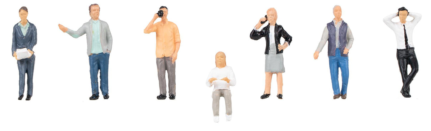 Faller 151651 HO Office Worker Group Figures (Set of 7)
