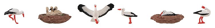 Faller 151908 HO Storks In Their Nest Figures (Set of 6)