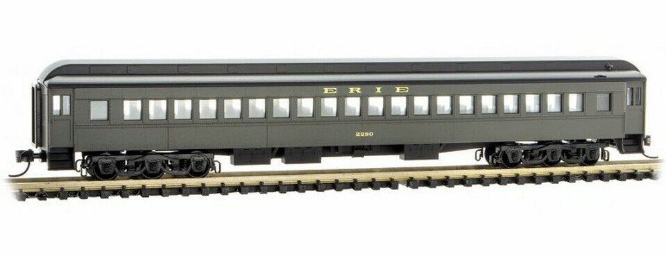 Micro-Trains 16000140 N Erie 78' Single-Window Heavyweight Coach Car #2280