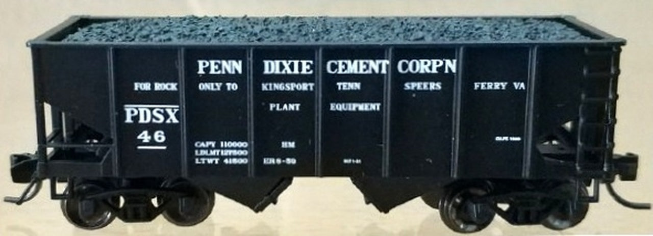 Bluford Shops 60442 N Penn-Dixie USRA 55 Ton 2-Bay Open Hopper (Set of 2)