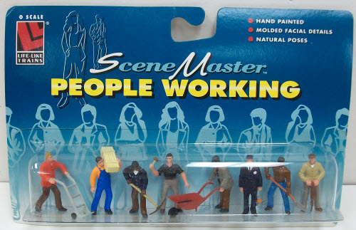 Life Like 1860 O SceneMaster Construction Worker Figures (Set of 8)