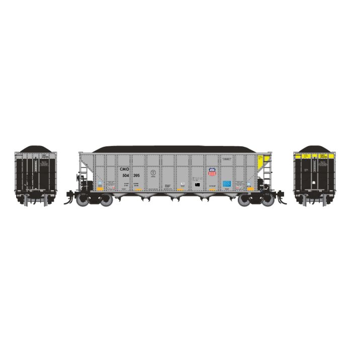 Rapido Trains 169023 HO UP/CMO Autoflood Rapid Discharge Coal Hopper (Pack of 6)