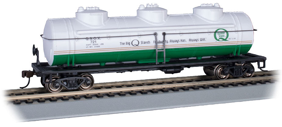 Bachmann 17110 HO Scale Quaker State 40' Three-Dome Tank Car Road # 721