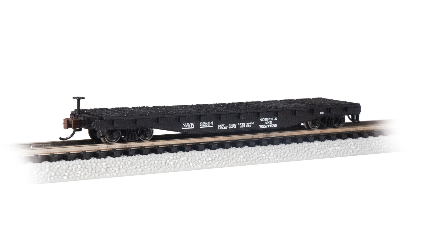 Bachmann 17356 N Norfolk & Western 52' Flatcar #32804