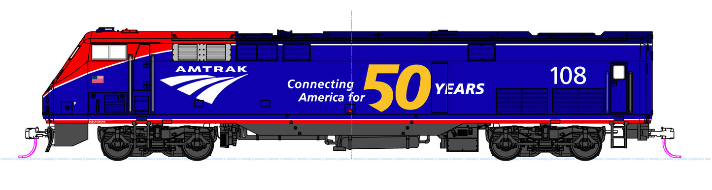 Kato 176-6037-LS N Amtrak GE P42 Phase VI Diesel Loco with ESU LokSound DCC #108
