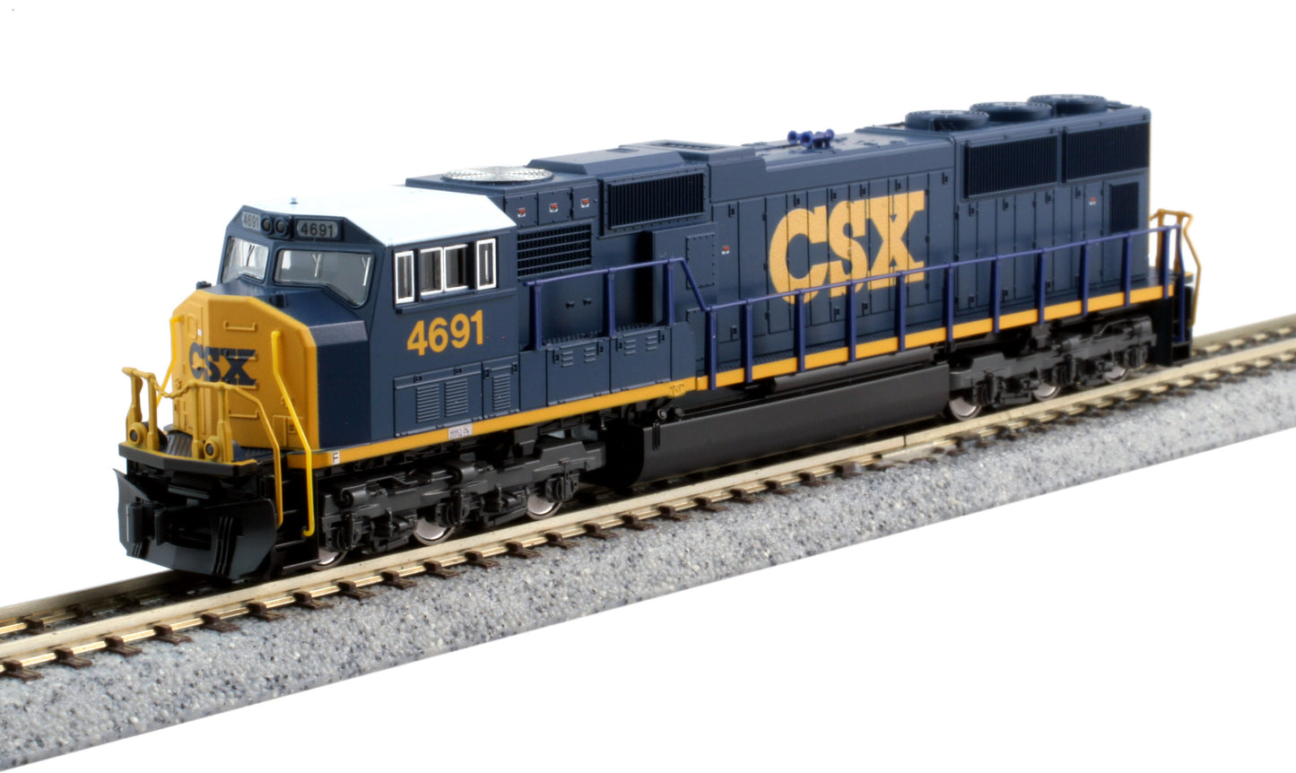 Kato 176-7609 N CSX EMD SD70M Flat Radiator Diesel Locomotive #4691