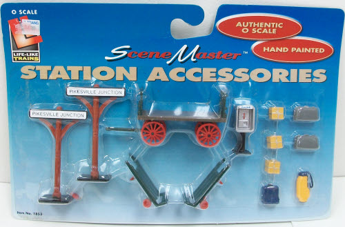 Life Like 1853 O Scale Hand Painted Train Station Accessories