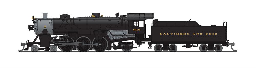 Broadway Limited 6243 N Baltimore & Ohio Light 4-6-2 Steam DCC/Sound #5209