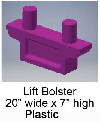 Cal Scale 190-737 HO Deck Lift Plastic Bolt 20 x 7" (Pack of 4)