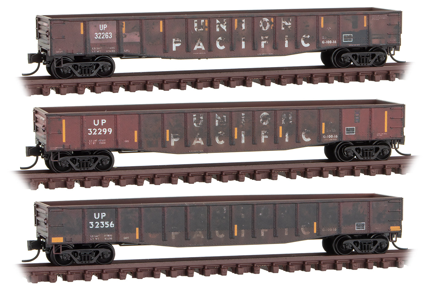 Micro-Trains 99305890 N Union Pacific 50' Steel Gondola (Set of 3)