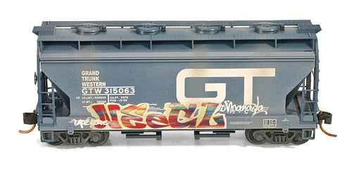 Micro-Trains 09244010 N GTW Weathered 2-Bay ACF Centerflow Covered Hopper