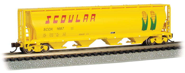 Bachmann 19160 N Scoular 4 Bay Cylindrical Grain Hopper #1687