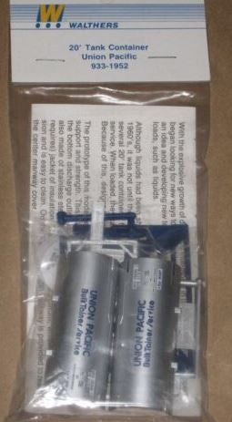 Walthers 933-1952 HO Union Pacific 20' Tank Container Kit