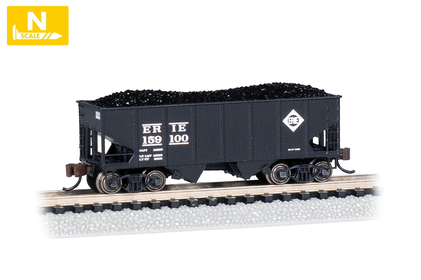 Bachmann 19562 N Erie 2-Bay 55-Ton Hopper #159100