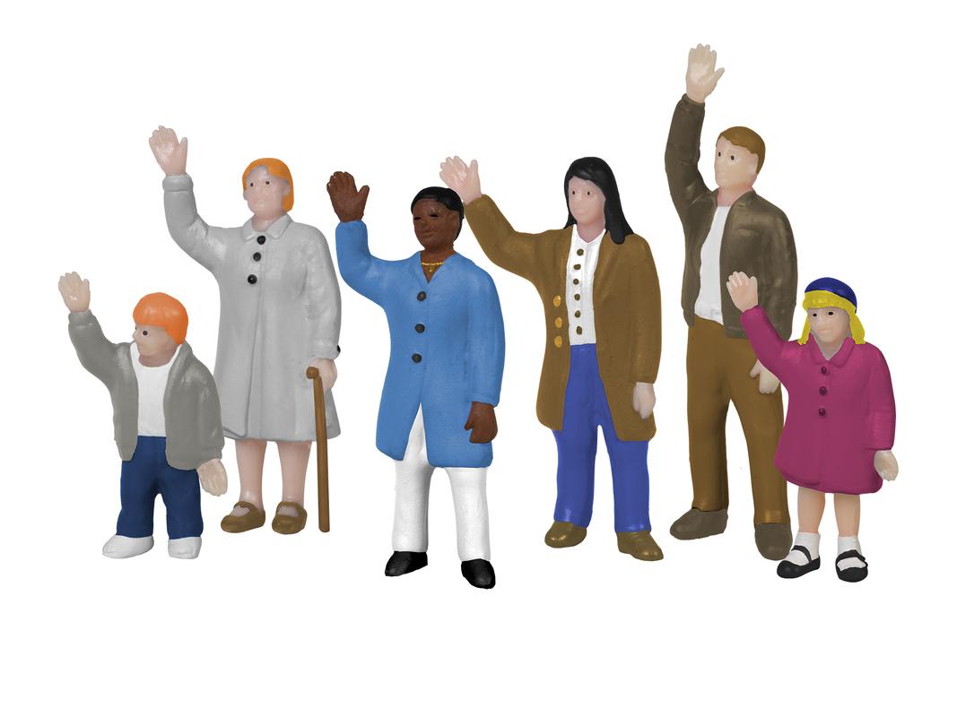 Lionel 1957190 HO Standing Waving People Figures (Set of 6)