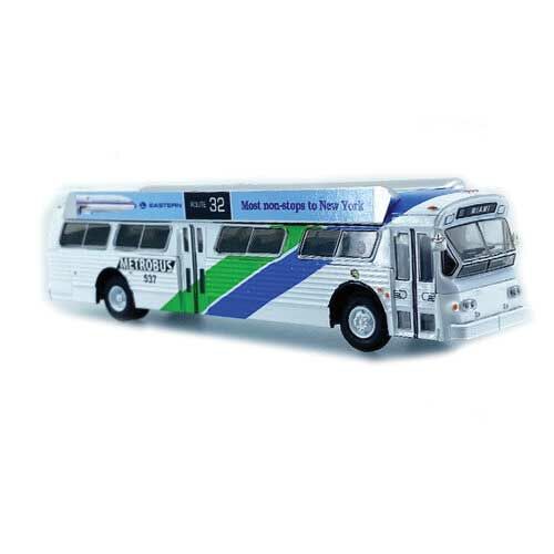 Iconic Replicas 870280 HO Miami-Dade 1980 GM 53102 (Fishbowl) Bus